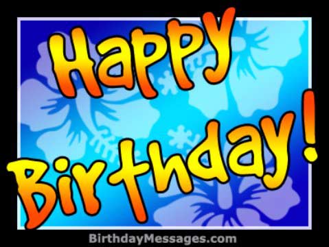 Birthday on Online Happy Birthday E Card
